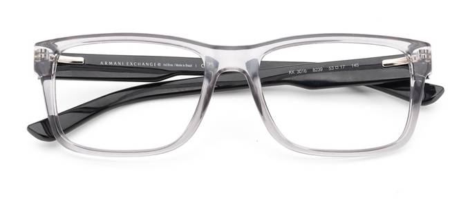 product image of Armani Exchange AX3016-53 Shiny Transparent Grey