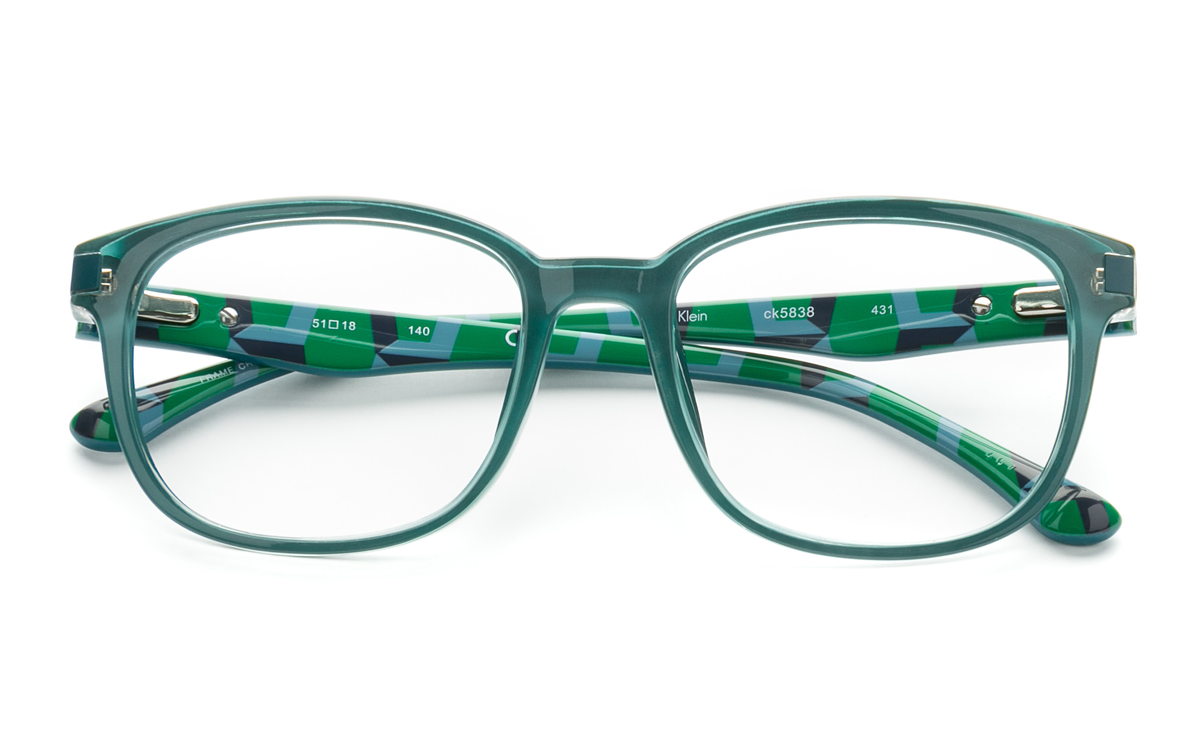 calvin klein green glasses