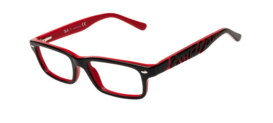 product image of Ray-Ban Junior RB1535-48 Black on Red