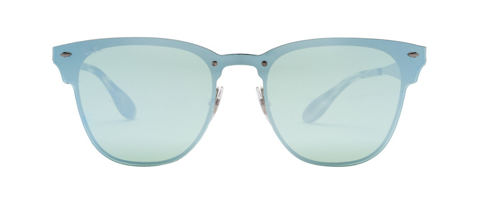 product image of Ray-Ban Blaze Clubmaster Silver Dark Green Silver Mirror