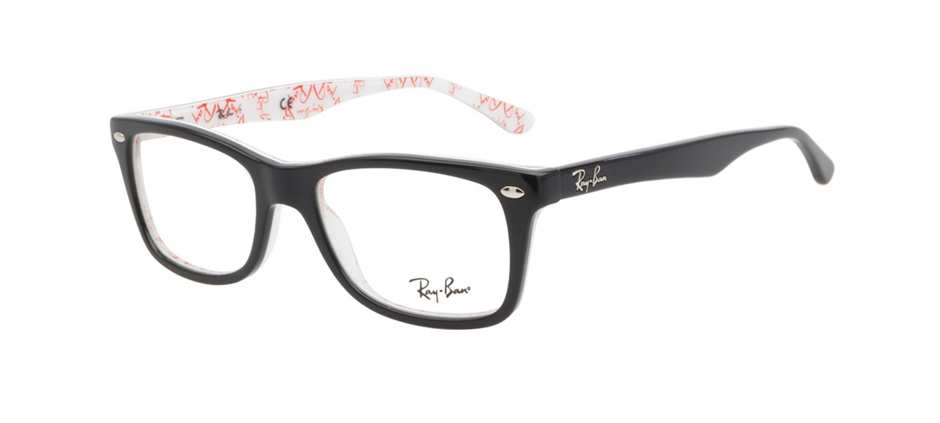 product image of Ray-Ban RB5228-50 Noir/blanc texturé