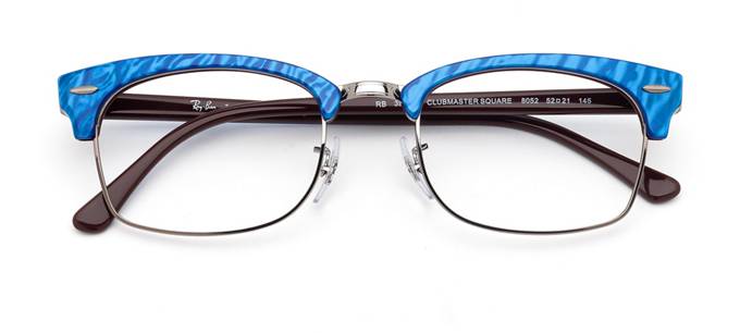 product image of Ray-Ban Clubmaster Square Wrinkled Blue
