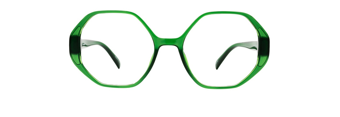 Green eyeglasses