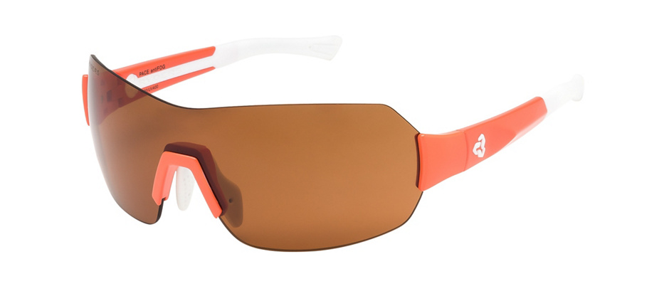 product image of Ryders Pace Orange Blanc avec lentilles antibuée brunes